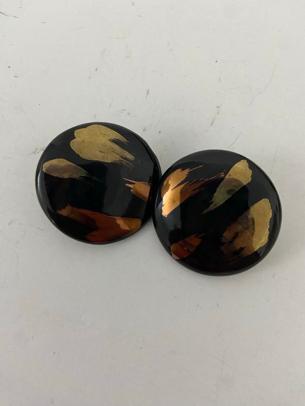 Vintage large stud earrings